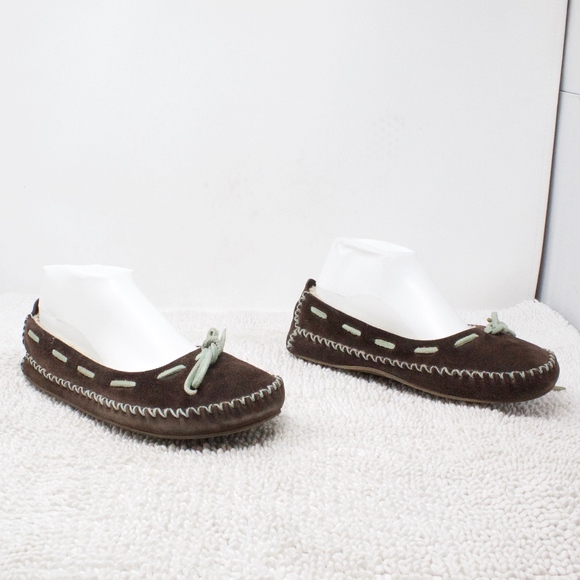 L.L. Bean Shoes - LL Bean Brown Suede Ballet Flat Slippers Size 7